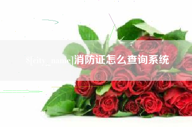 梁山消防证怎么查询系统