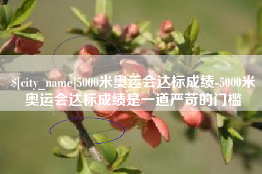 梁山5000米奥运会达标成绩-5000米奥运会达标成绩是一道严苛的门槛