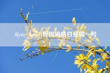 梁山我国消防日是哪一号