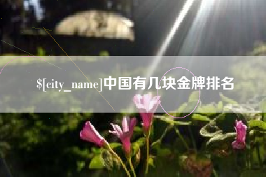 梁山中国有几块金牌排名