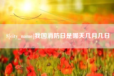 梁山我国消防日是哪天几月几日