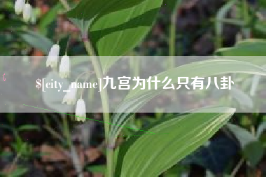 梁山九宫为什么只有八卦