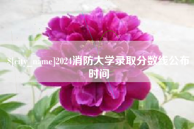梁山2024消防大学录取分数线公布时间