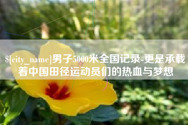 梁山男子5000米全国记录-更是承载着中国田径运动员们的热血与梦想