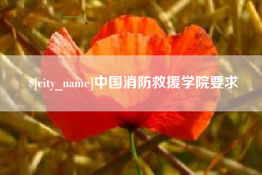 梁山中国消防救援学院要求