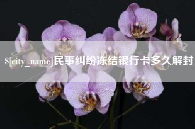 梁山民事纠纷冻结银行卡多久解封