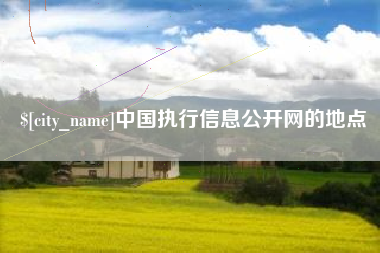 梁山中国执行信息公开网的地点