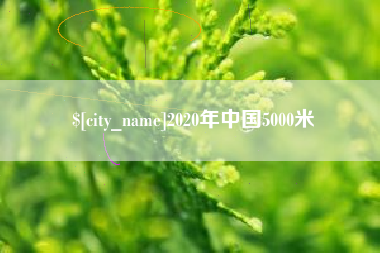 梁山2020年中国5000米