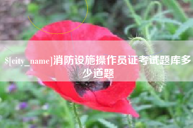 梁山消防设施操作员证考试题库多少道题