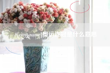 梁山奥运连冠是什么意思